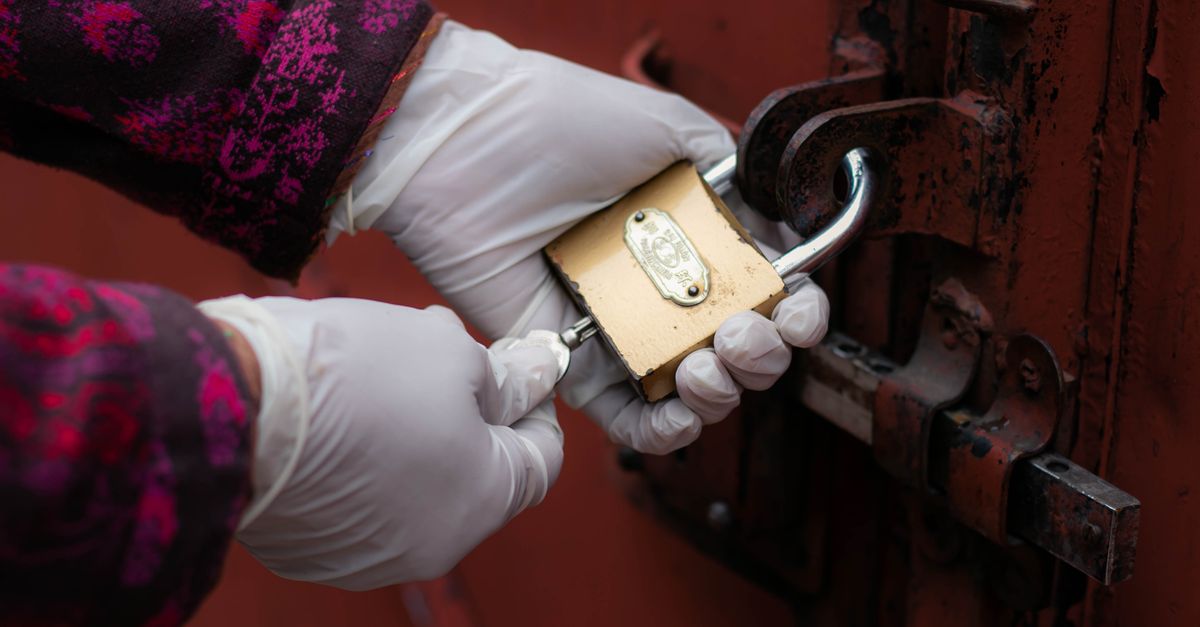 locksmith unlocking front door — Tina Locksmith